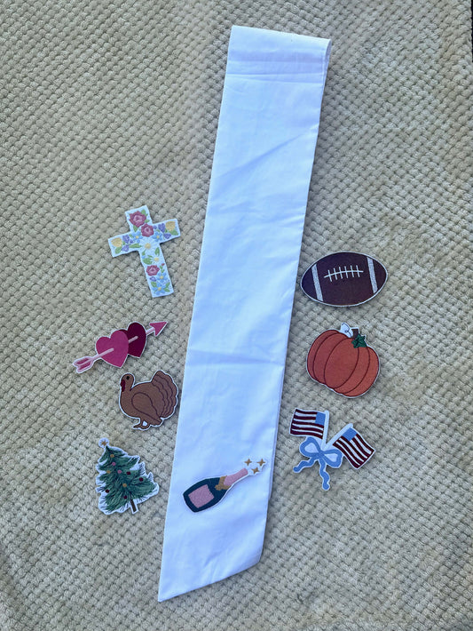 Interchangeable Wreath Sash
